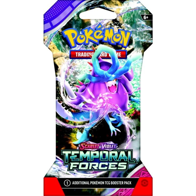 Pokemon Scarlet & Violet Temporal Forces Sleeved Booster Pack 144 Pack Case - Image 3